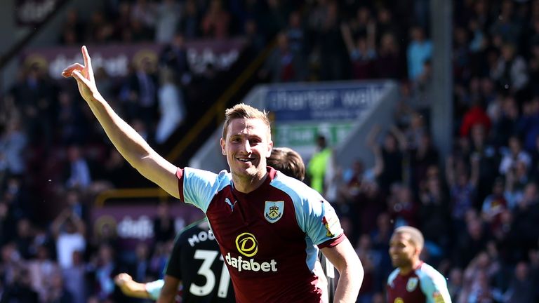 Chris Wood celebrates his goal against Bournemouth