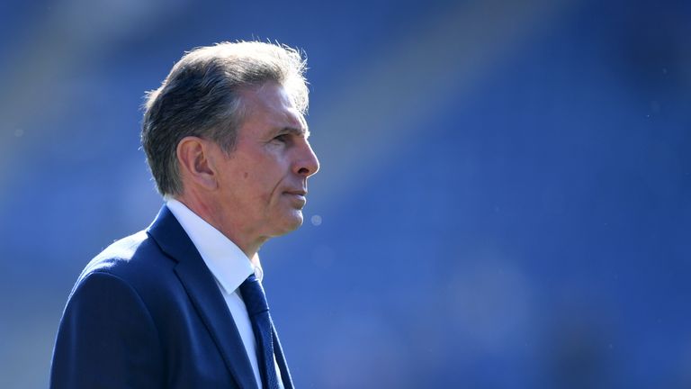 Leicester manager Claude Puel after defeat against West Ham