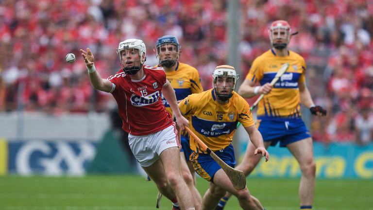 Luke Meade in action against Clare in last year's Munster final.