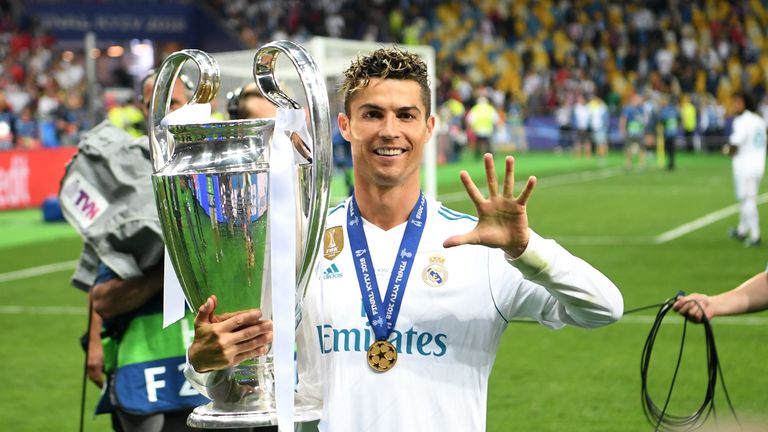  during the UEFA Champions League Final between Real Madrid and Liverpool at NSC Olimpiyskiy Stadium on May 26, 2018 in Kiev, Ukraine.