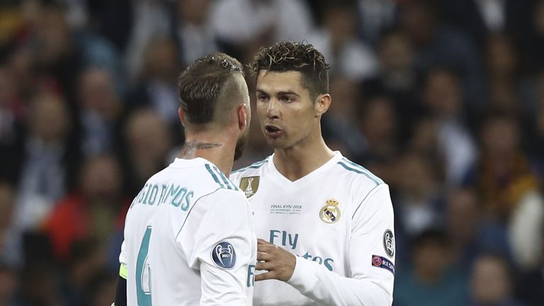 Cristiano Ronaldo and Sergio Ramos