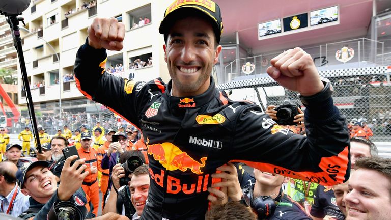 Monaco GP: Daniel Ricciardo hangs on for victory in wounded Red Bull ...