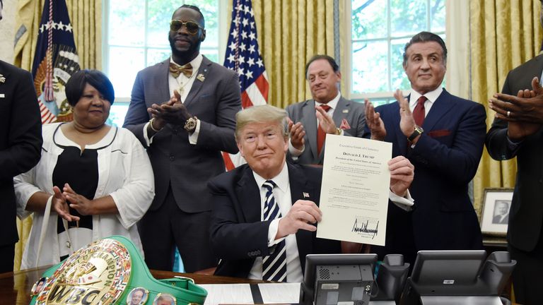 Donald Trump has issued a pardon to former heavyweight champion Jack Johnson
