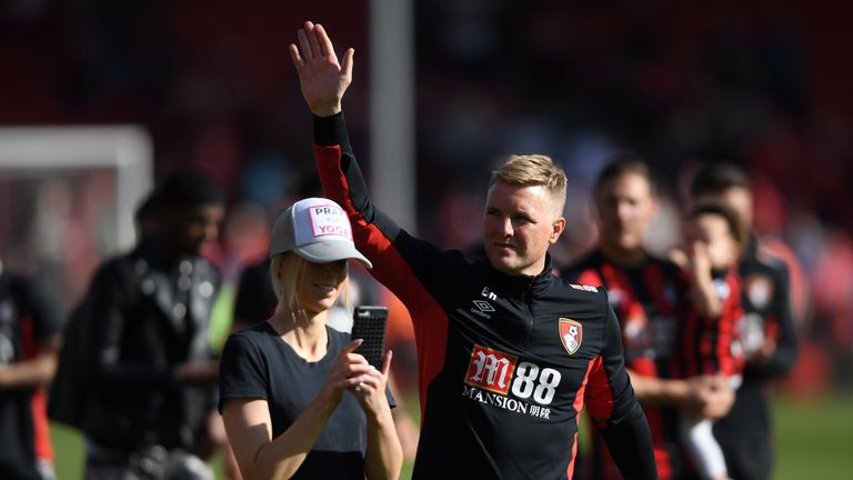  during the Premier League match between AFC Bournemouth and Swansea City at Vitality Stadium on May 5, 2018 in Bournemouth, England.