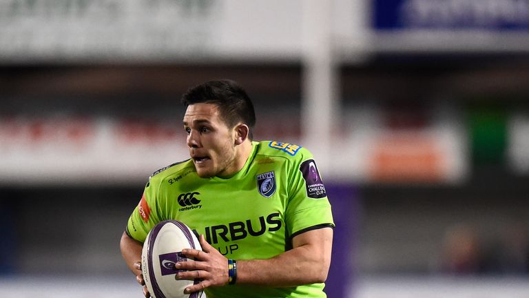 Blues forward Ellis Jenkins in action during the European Rugby Challenge Cup match between Cardiff Blues and Rugby Rovigo