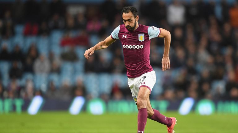 during the Sky Bet Championship match between XXX and XXX at Villa Park on April 3, 2018 in Birmingham, England.