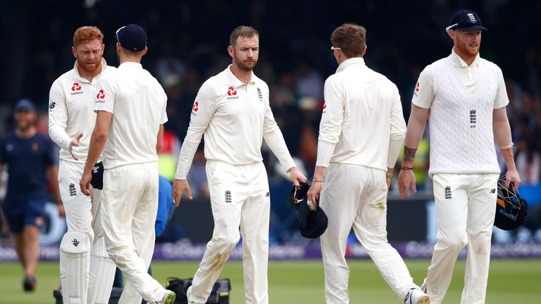 during day four of the 1st Test match between England and Pakistan at Lord's Cricket Ground on May 27, 2018 in London, England.