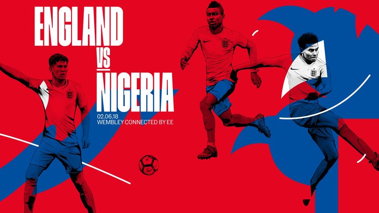 England versus Nigeria friendly at Wembley on June 2nd 2018