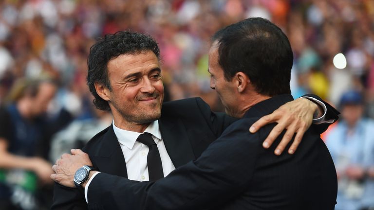 during the UEFA Champions League Final between Juventus and FC Barcelona at Olympiastadion on June 6, 2015 in Berlin, Germany.