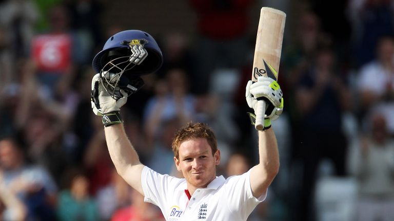 Eoin Morgan scored a Test century against Pakistan in 2010