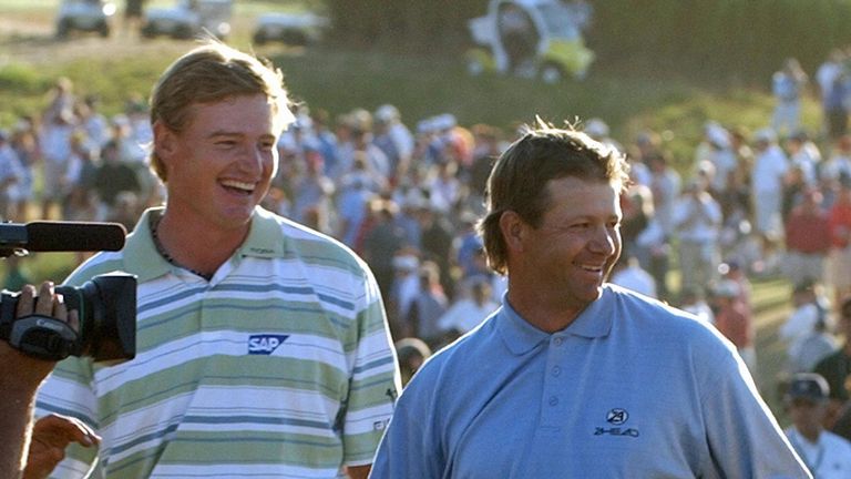 Goosen played the final round with Ernie Els at Shinnecock Hills in 2004