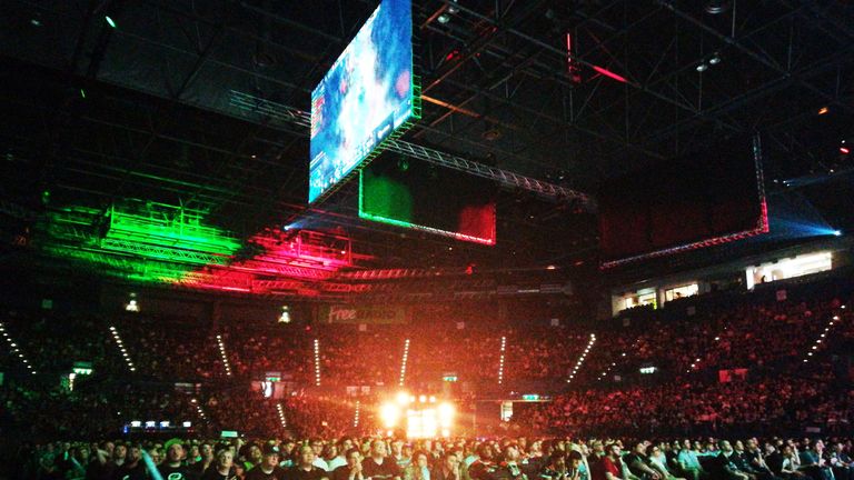 Crowd at Birmingham Arena watch ESL One Major, Dota 2, eSports