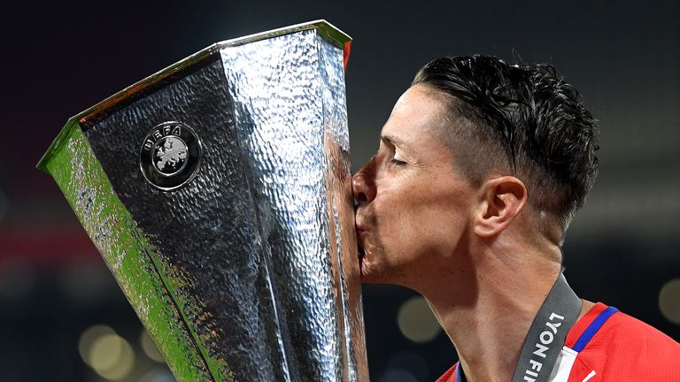 Fernando Torres after the UEFA Europa League Final between Olympique de Marseille and Club Atletico de Madrid at Stade de Lyon on May 16, 2018 in Lyon, France.