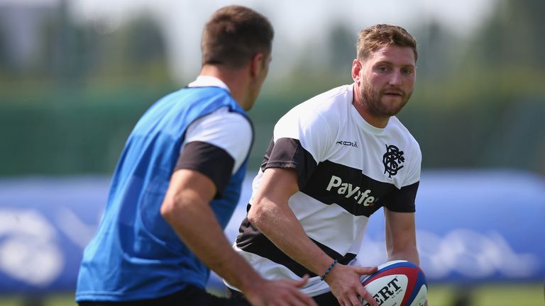 Finn Russell during training