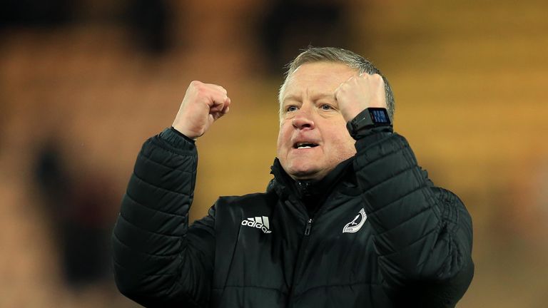 Sheffield United manager Chris Wilder