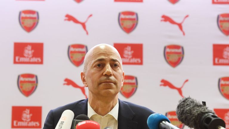 Arsenal chief executive Ivan Gazidis