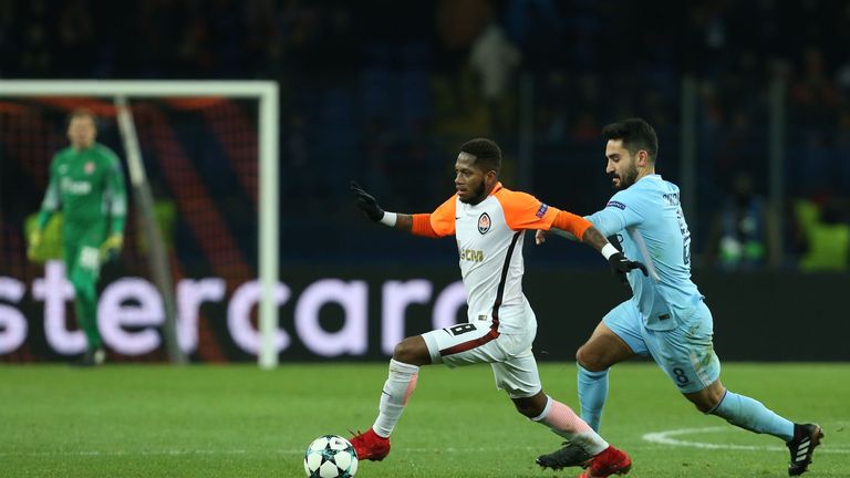 Fred featured against Manchester City in the Champions League.