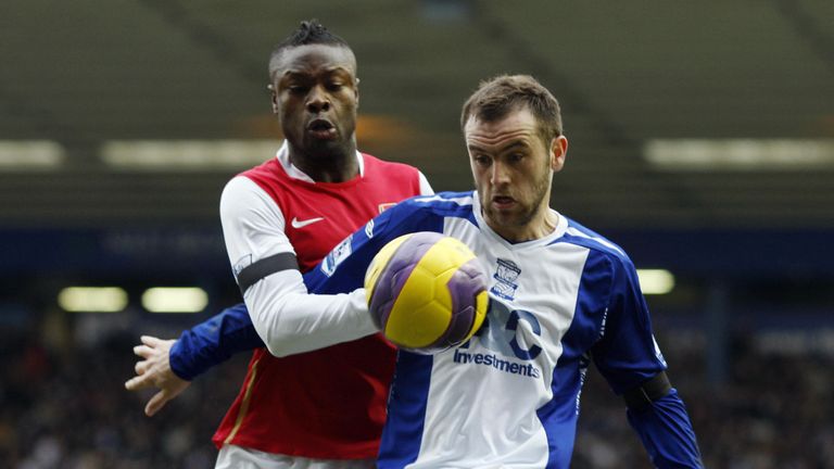 William Gallas at St Andrew's before he lost his temper 