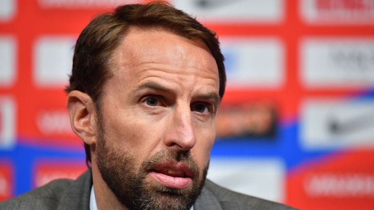 Southgate at his World Cup squad press conference