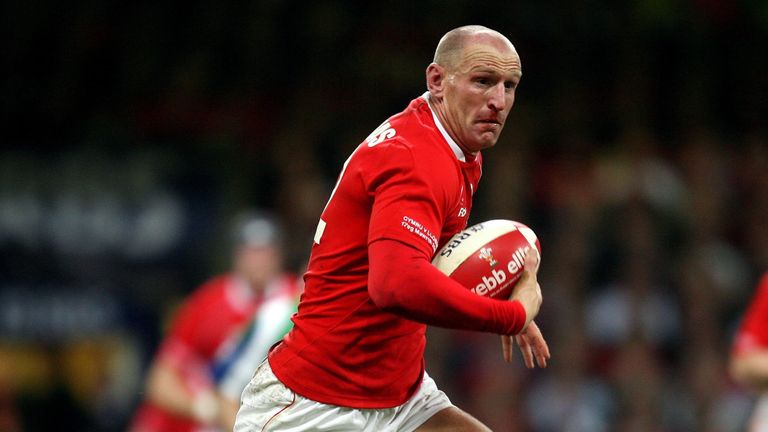 Wales' Gareth Thomas during the RBS 6 Nations match v England at the Millennium Stadium, Cardiff, March 2007