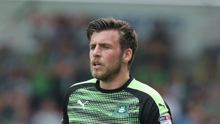 Graham Carey during the Sky Bet League One match between Northampton Town and Plymouth Argyle at Sixfields on April 21, 2018 in Northampton, England.