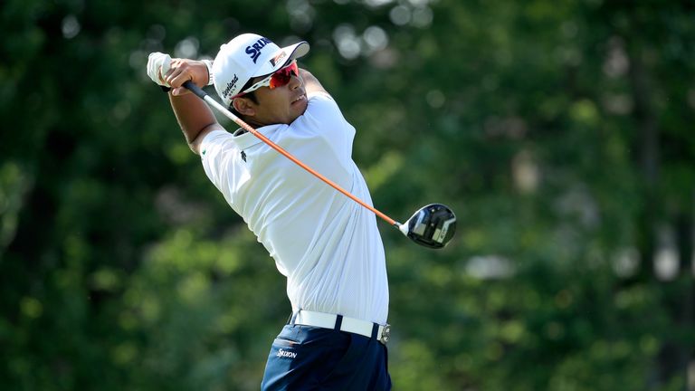 during the first round of The Memorial Tournament Presented by Nationwide at Muirfield Village Golf Club on May 31, 2018 in Dublin, Ohio.