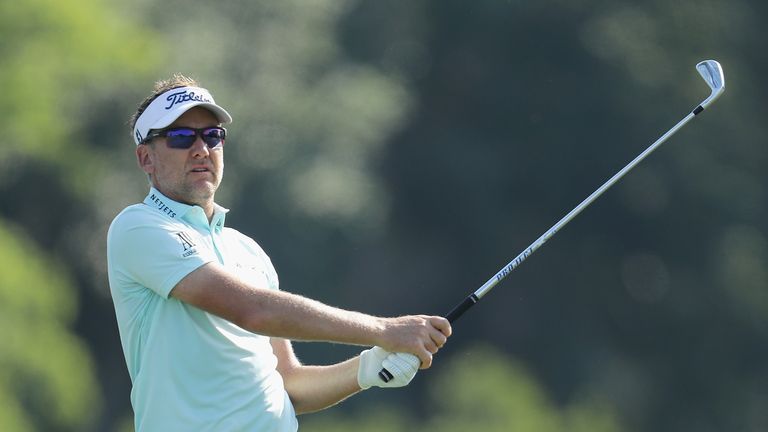 during the first round of THE PLAYERS Championship on the Stadium Course at TPC Sawgrass on May 10, 2018 in Ponte Vedra Beach, Florida.