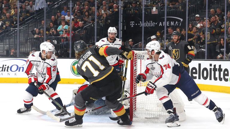 William Karlsson scores his side's second goal against Washington Capitals in game one of the Stanley Cup final