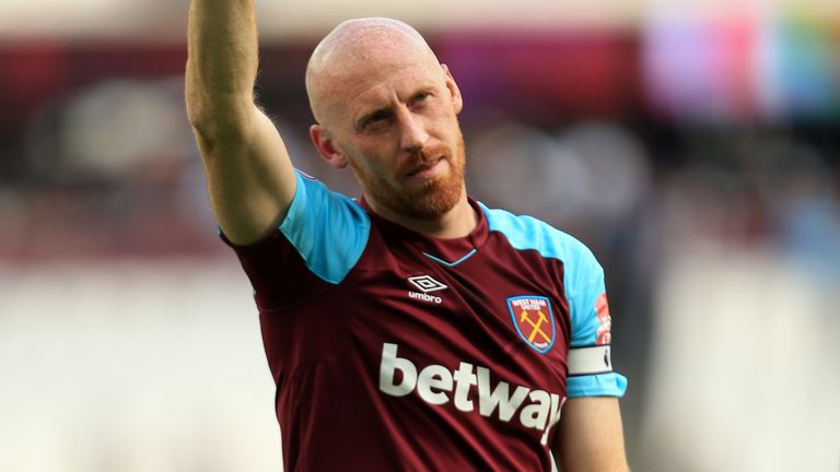 James Collins made 214 appearances across two spells at West Ham