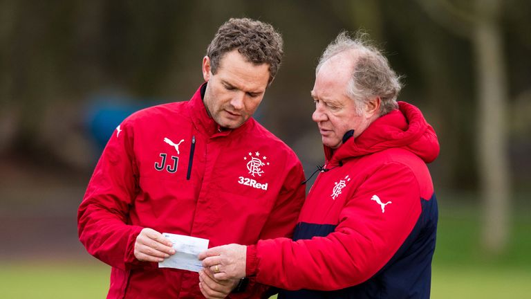 Jimmy Nicholl and Jonatan Johansson will take charge of Rangers' remaining fixtures this season 