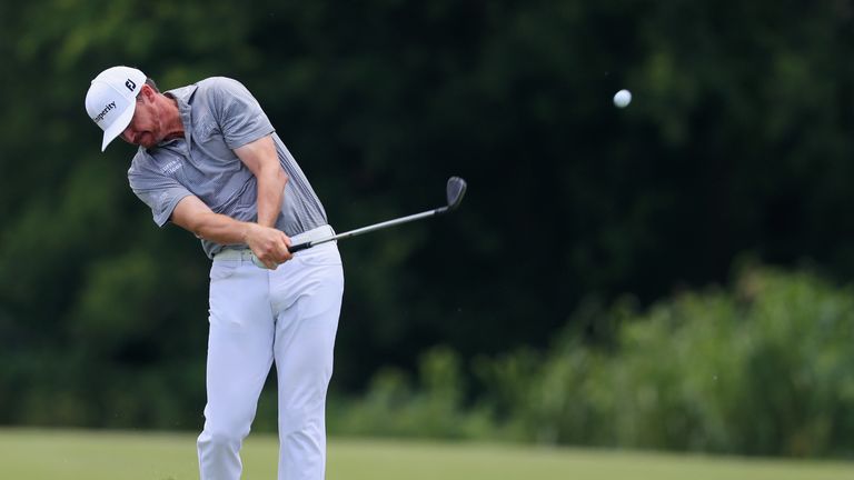 Jimmy Walker during the third round of the AT&T Byron Nelson at Trinity Forest Golf Club on May 19, 2018 in Dallas, Texas.