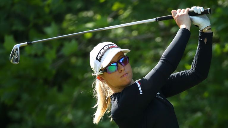 Jodi Ewart Shadoff carded a 69 to move two off the lead in Michigan