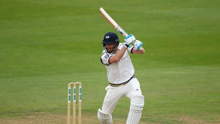  during day three of the Specsavers County Championship Division One match between Surrey and Yorkshire at The Kia Oval on May 13, 2018 in London, England.