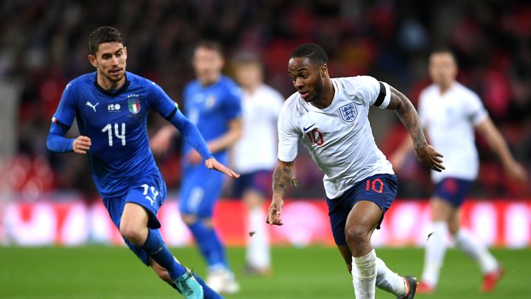 Jorginho played in Italy’s 1-1 draw with England at Wembley 
