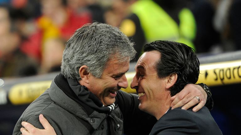 New Arsenal manager Unai Emery has failed to beat Jose Mourinho (pictured) and Pep Guardiola as a manager