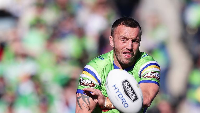 Josh Hodgson of the Canberra Raiders