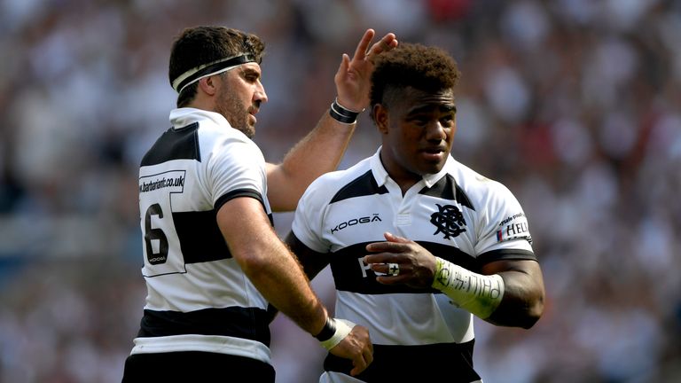  during the Quilter Cup match between England and Barbarians at Twickenham Stadium on May 27, 2018 in London, England.