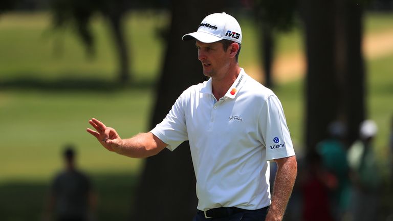 Justin Rose during the final round of the Fort Worth Invitational in Texas.