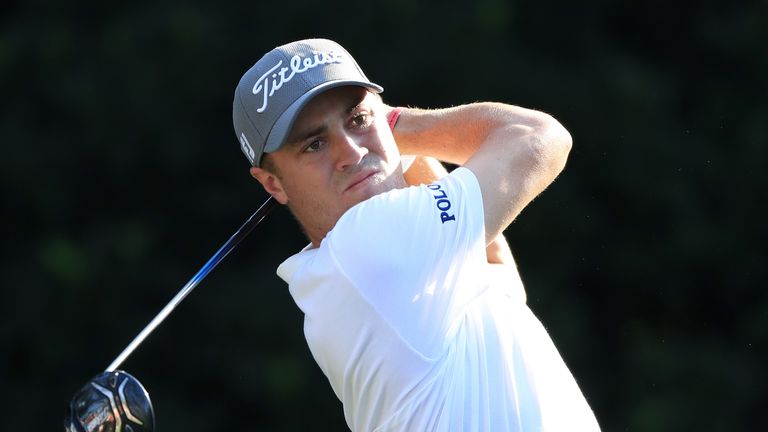 Justin Thomas during the first round of The Players Championship 