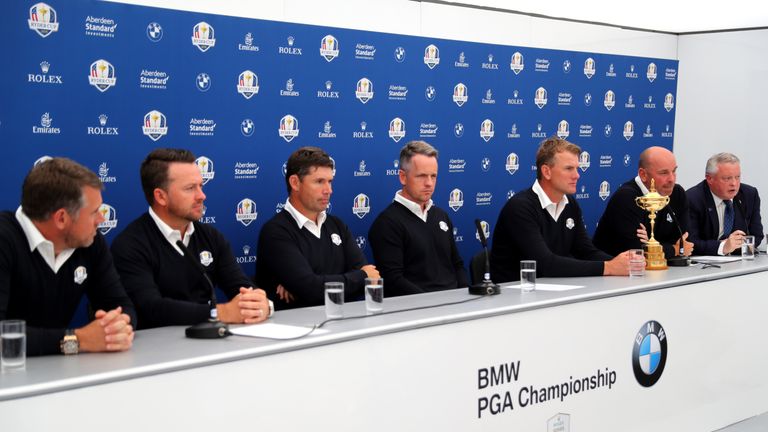  during previews for the BMW PGA Championship at Wentworth on May 22, 2018 in Virginia Water, England.