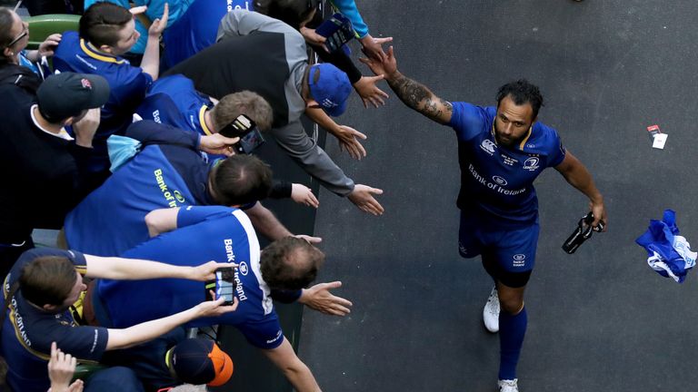 Leinster's Isa Nacewa leaves the field after the Guinness PRO14 final