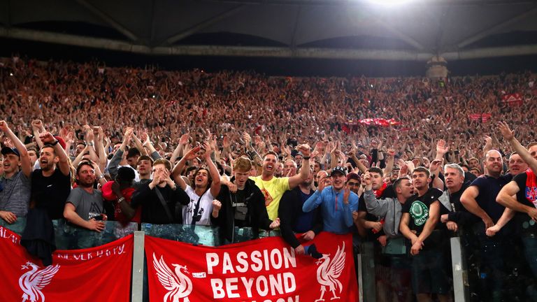 Liverpool's general supporters will receive 63 per cent of the 16,626 tickets available for the Champions League final