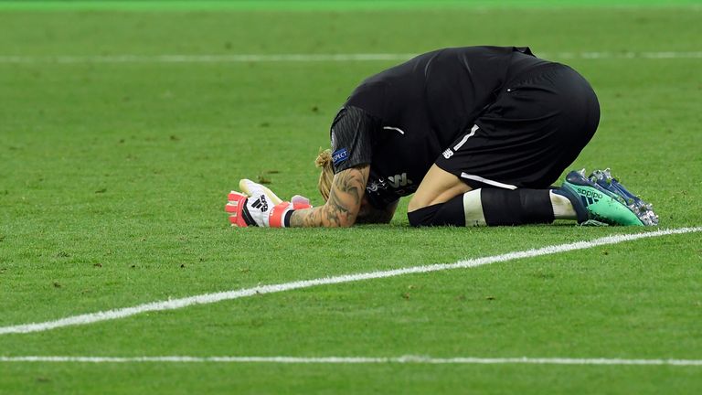 Loris Karius after Liverpool's Champions League final defeat to Real Madrid