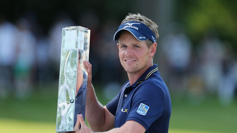 Luke Donald during the final round of the BMW PGA Championship on the West Course at Wentworth on May 27, 2012 in Virginia Water, England.