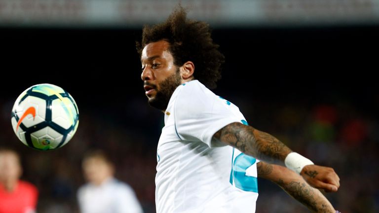 Marcelo Real Madrid v Barcelona