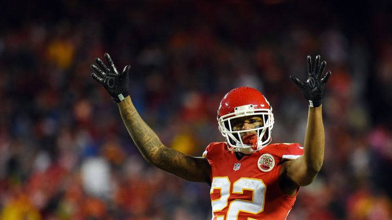 Marcus Peters during the game at Arrowhead Stadium on December 25, 2016 in Kansas City, Missouri.