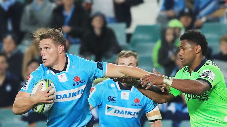 Michael Hooper in action for the Waratahs.