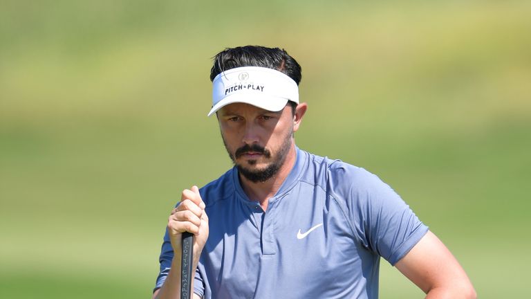 plays a shot during the third round of the The Rocco Forte Open at the Verdura Gol Resort on May 12, 2018 in Sciacca, Italy.