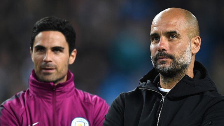 Pep Guardiola has talked up Mikel Arteta's importance to Man City