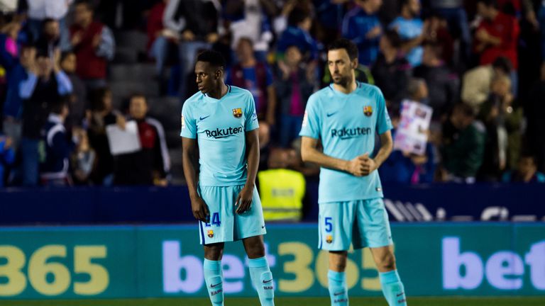 Barcelona were humbled by Levante as their unbeaten run was ended
